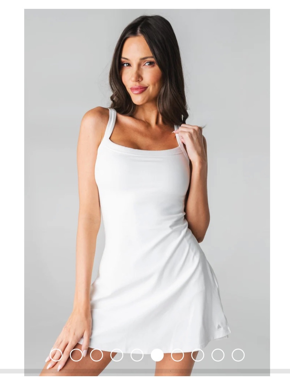 Vitality Cloud II™ Square Mini Dress - Snow White